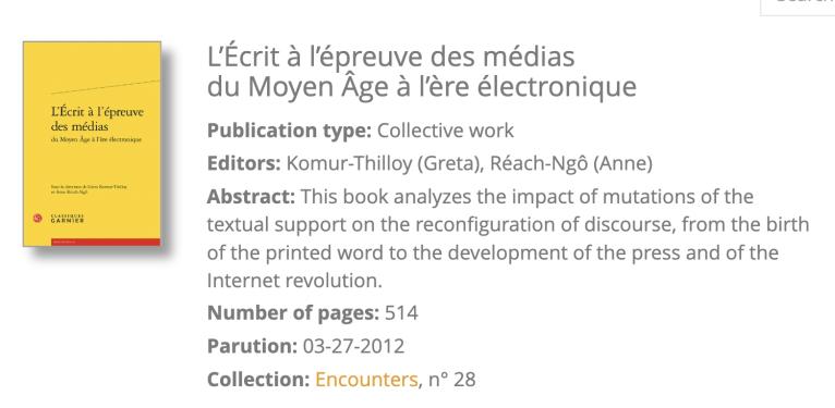 Nouveaux enjeux et nouvelles pratiques de la presse en ligne : « Lira bien qui lira le dernier »